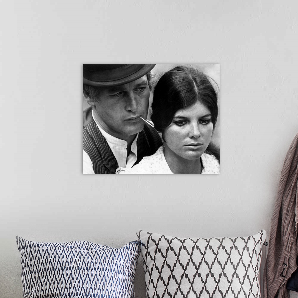 A bohemian room featuring BUTCH CASSIDY AND THE SUNDANCE KID, Paul Newman, Katharine Ross, 1969.