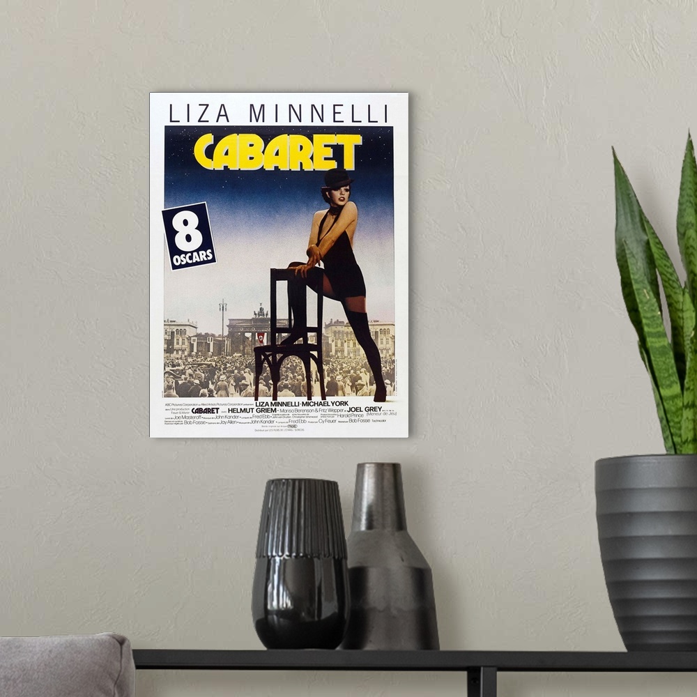 A modern room featuring Cabaret - Vintage Movie Poster (French)
