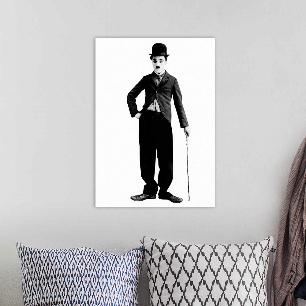 A bohemian room featuring Charlie Chaplin - Vintage Publicity Photo
