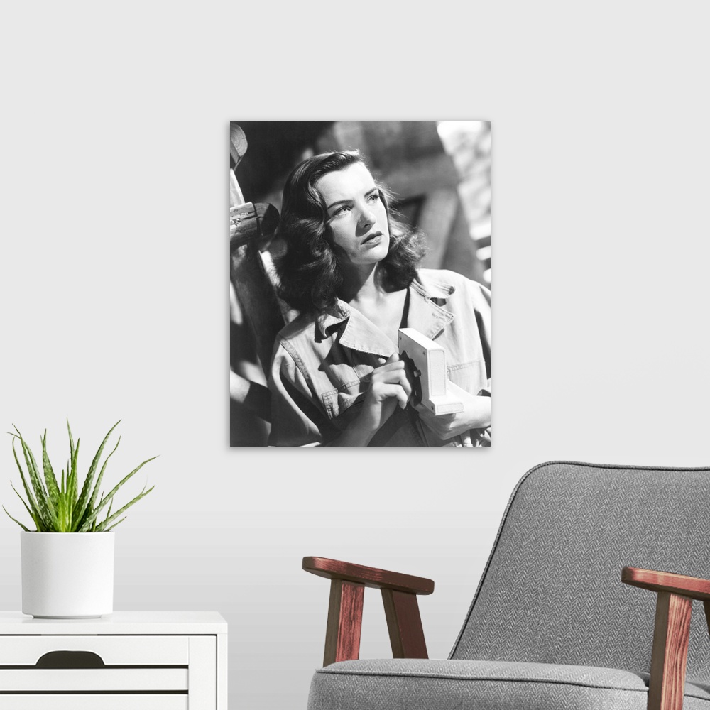 A modern room featuring Cry Havoc, Ella Raines, 1943.