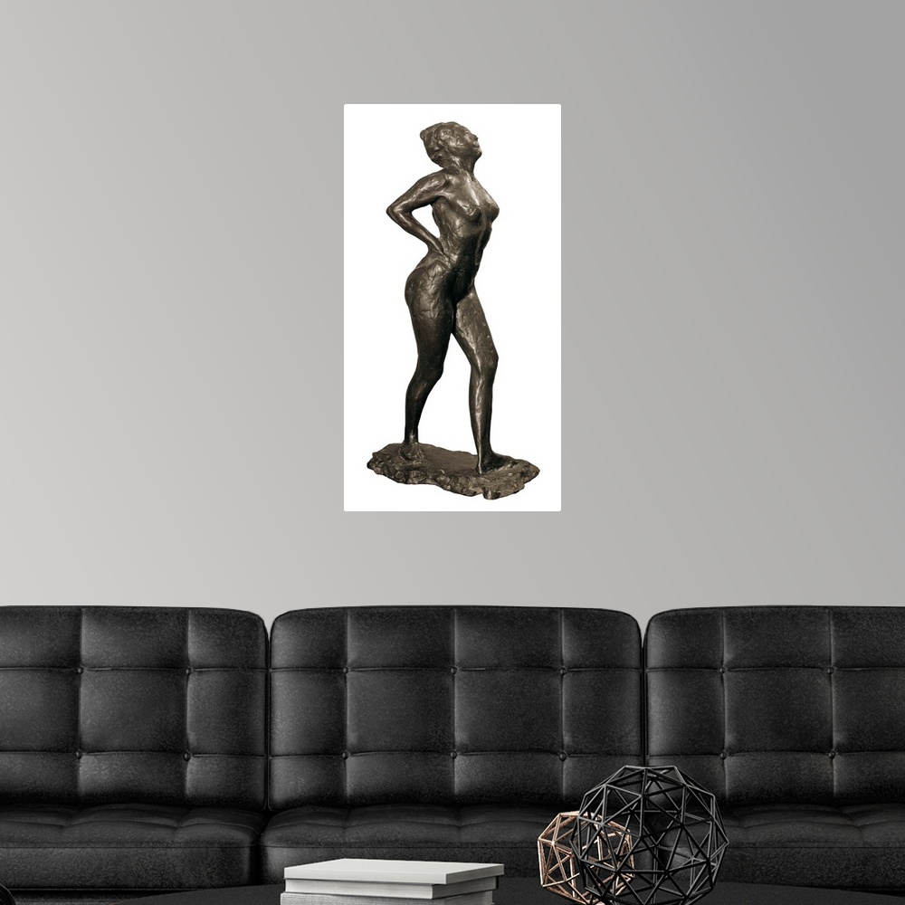 A modern room featuring Dancer at Resther Hands on her HipsRight Leg Forward