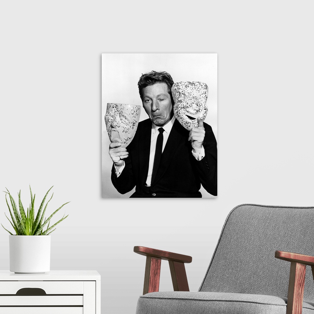 A modern room featuring Danny Kaye