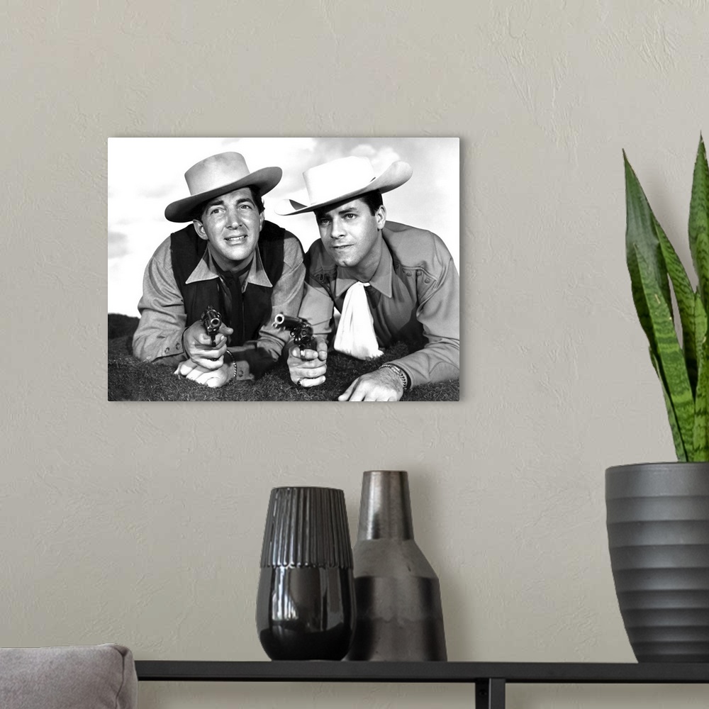 A modern room featuring Dean Martin and Jerry Lewis, Pardners
