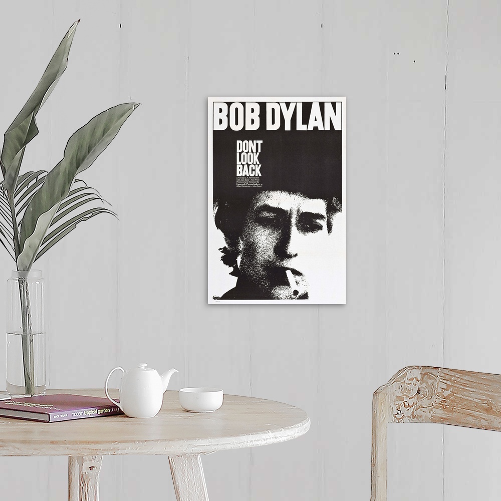A farmhouse room featuring Don't Look Back - Vintage Movie Poster