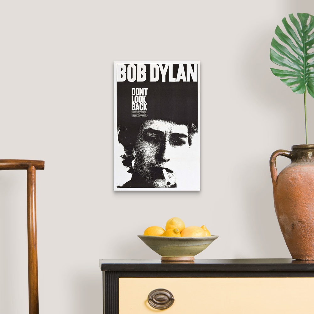A traditional room featuring Don't Look Back - Vintage Movie Poster