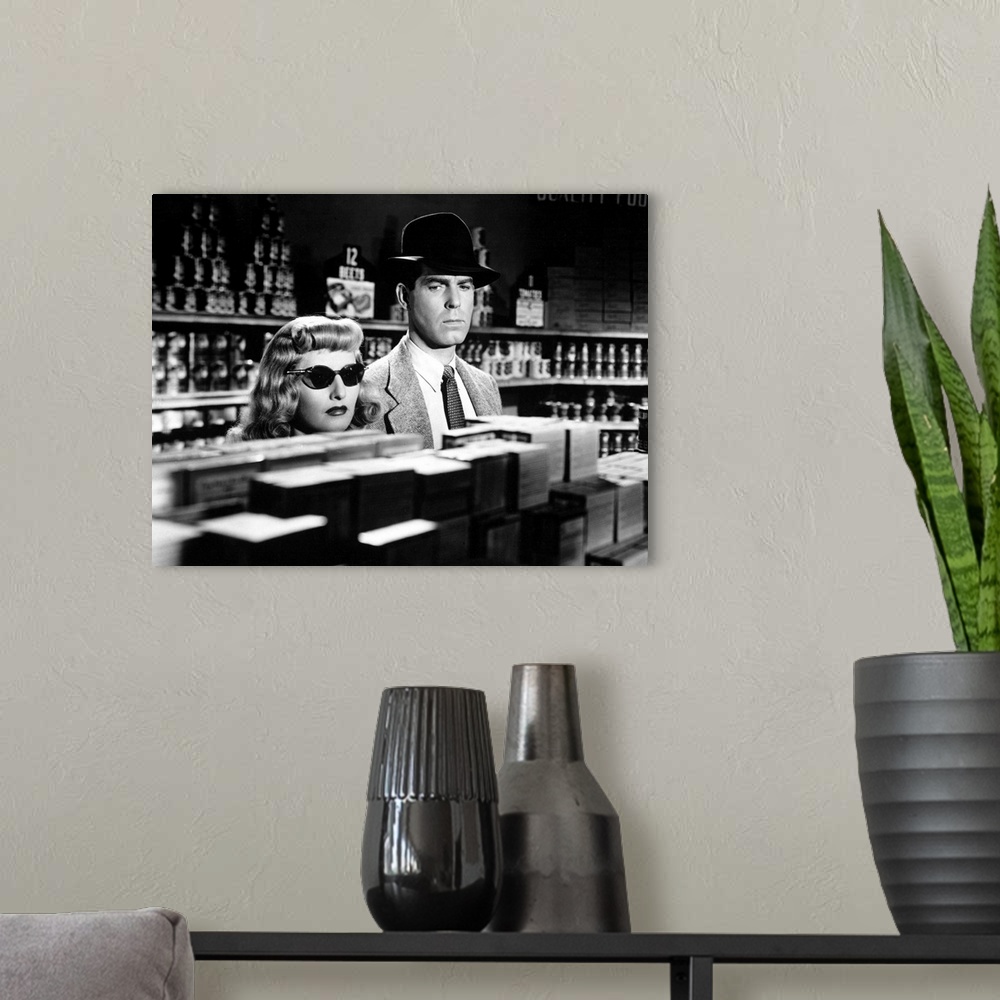 A modern room featuring Double Indemnity - Movie Still