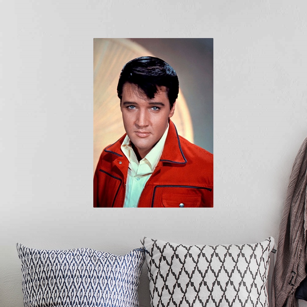 A bohemian room featuring Elvis Presley