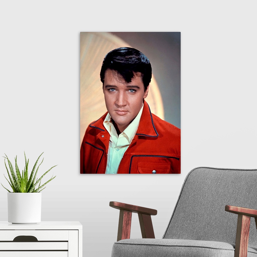 A modern room featuring Elvis Presley