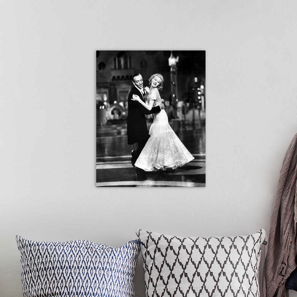 A bohemian room featuring Fred Astaire, Ginger Rogers, Top Hat