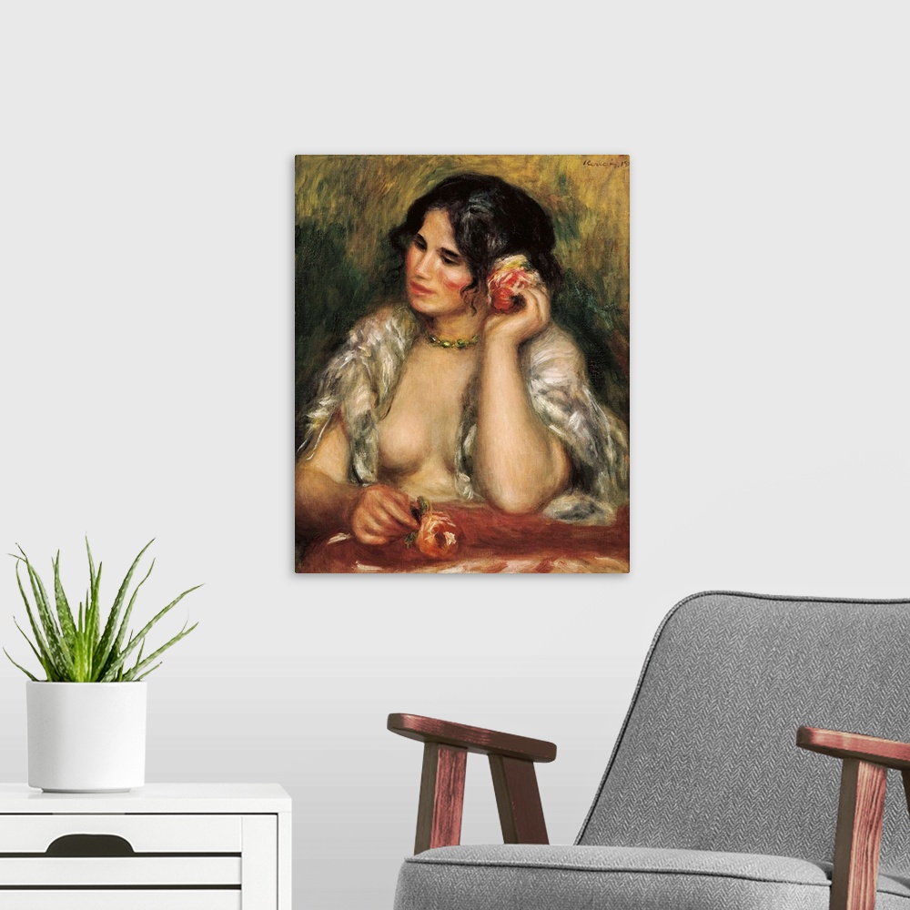 A modern room featuring Gabrielle with a Rose