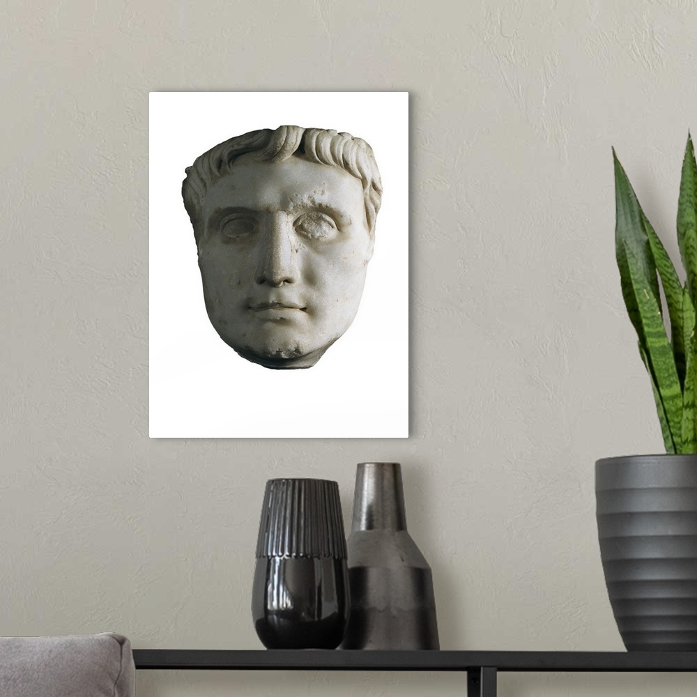A modern room featuring Gaius Julius Caesar Octavianus. Augustus. (63 BC-14 AD)