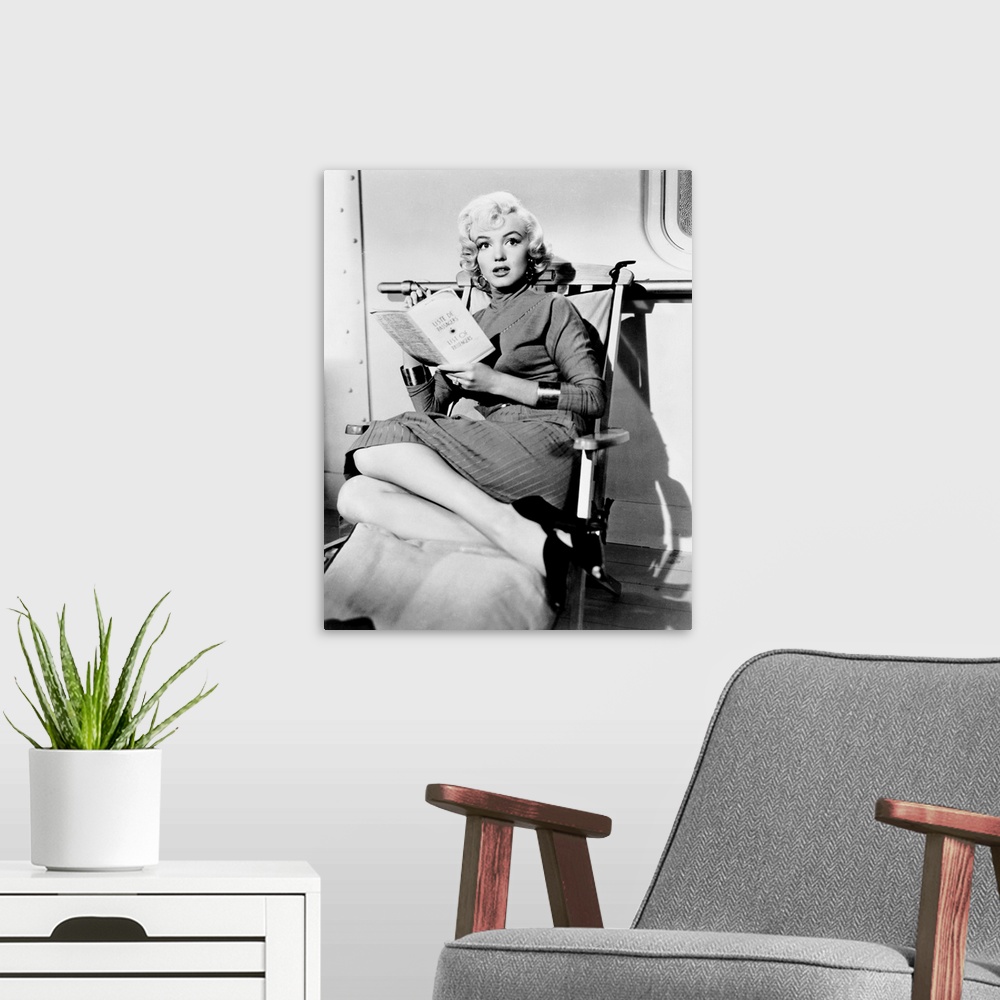 A modern room featuring Gentlemen Prefer Blondes, Marilyn Monroe, 1953.