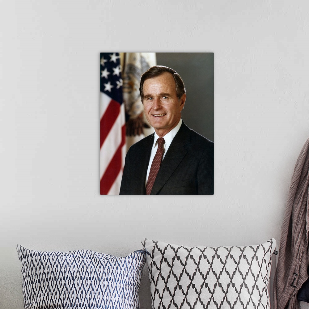 A bohemian room featuring George H.W. Bush, Vice President during the Ronald Reagan Administration. Official portrait for t...