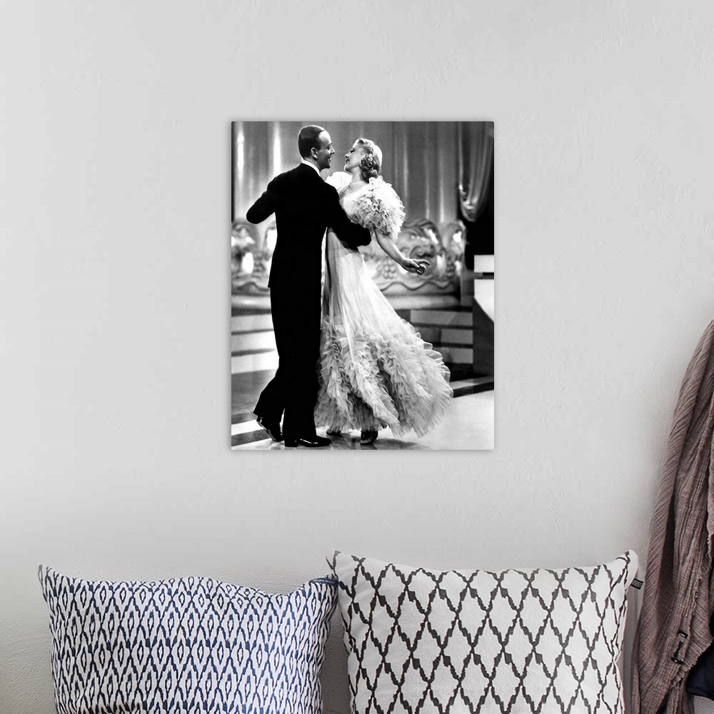 A bohemian room featuring Ginger Rogers, Fred Astaire, Swing Time