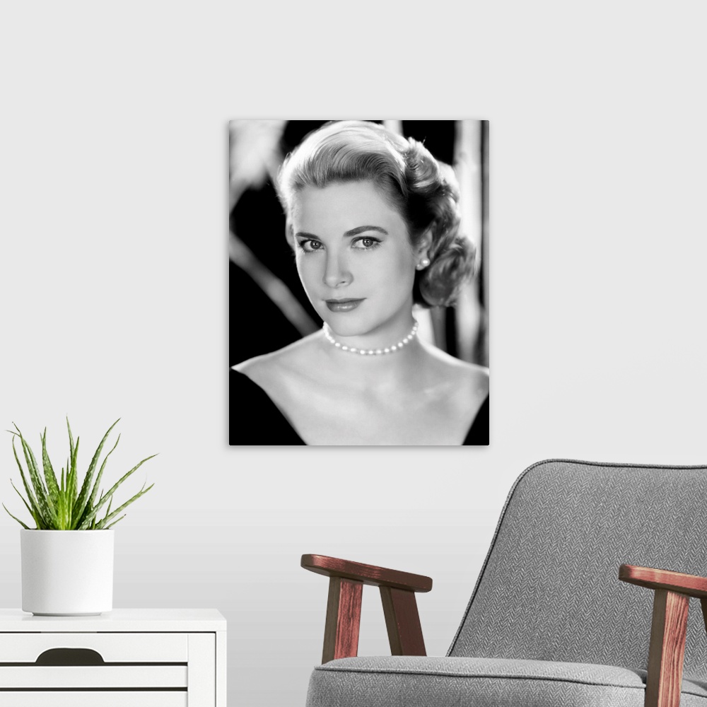 A modern room featuring Grace Kelly - Vintage Publicity Photo