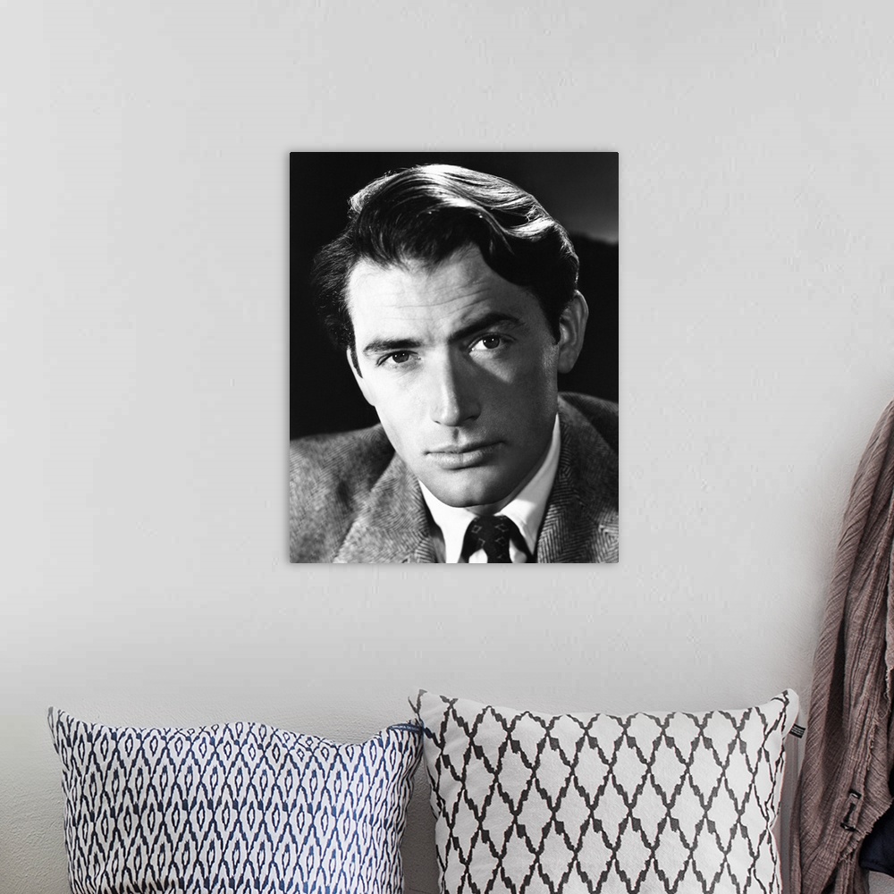 A bohemian room featuring Gregory Peck, 1946.