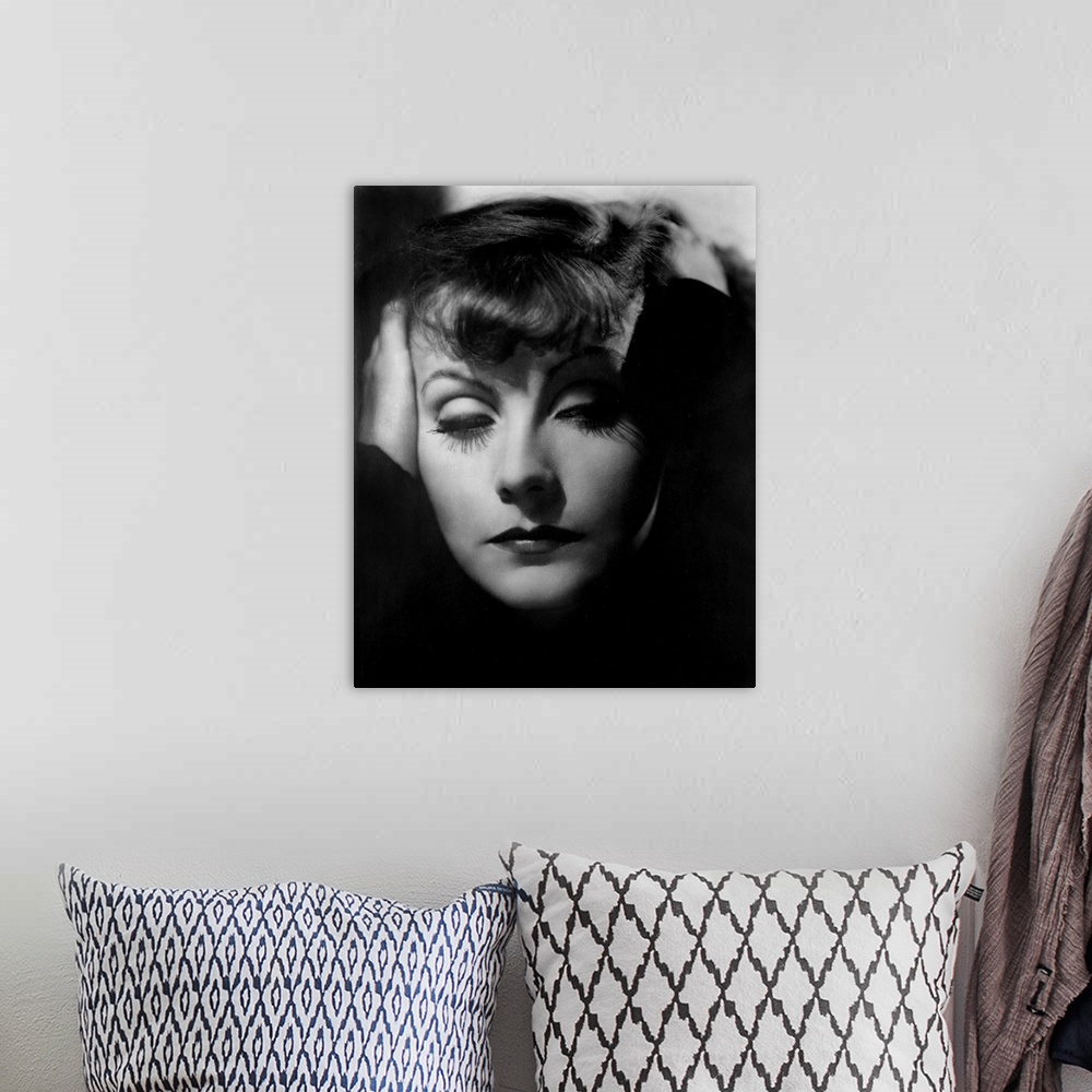 A bohemian room featuring Greta Garbo - Vintage Publicity Photo