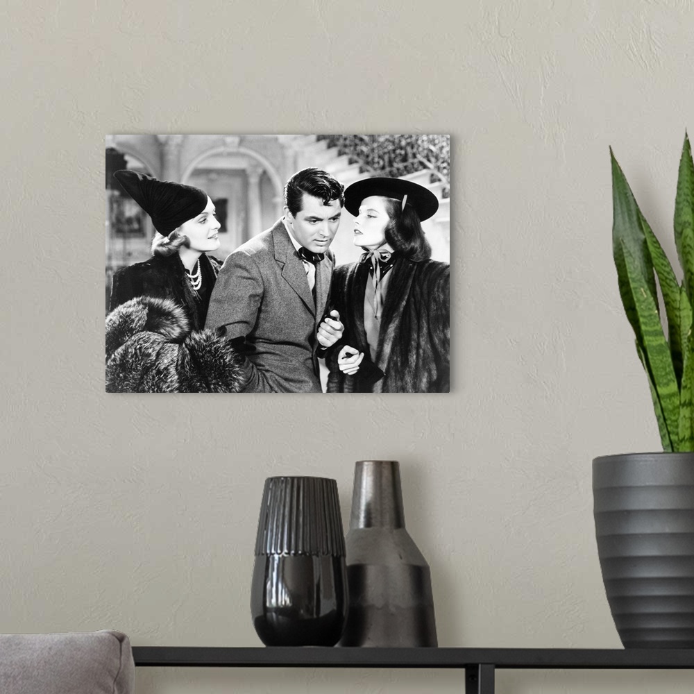 A modern room featuring Holiday, From Left: Doris Nolan, Cary Grant, Katharine Hepburn, 1938.