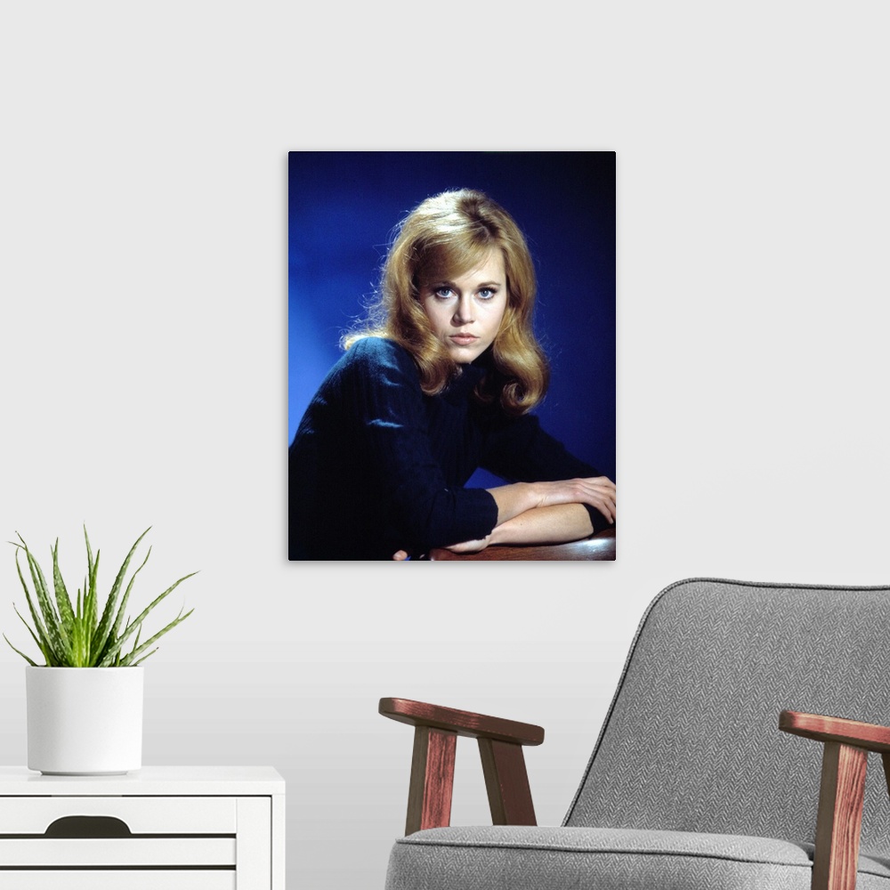 A modern room featuring Jane Fonda
