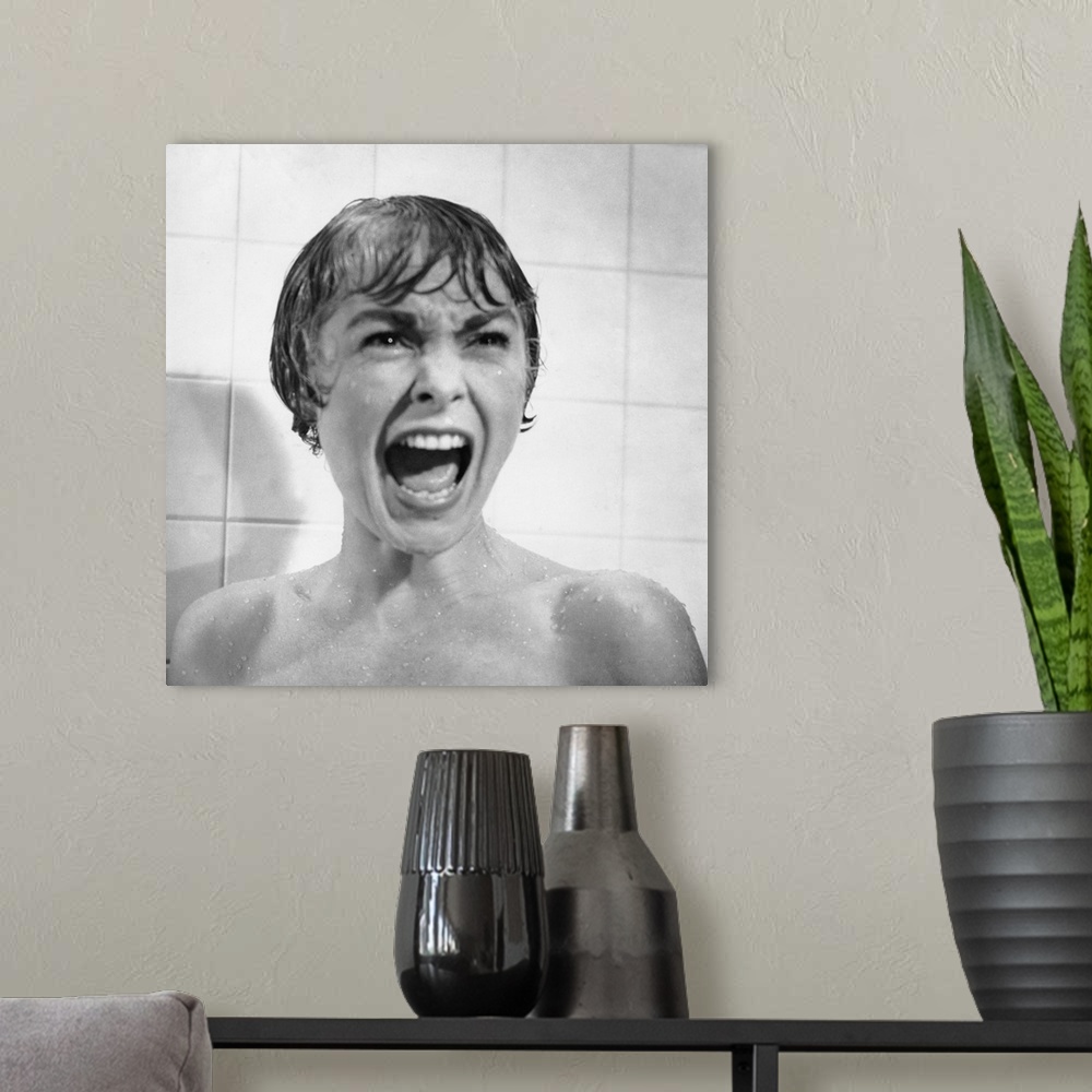 A modern room featuring Janet Leigh, Psycho