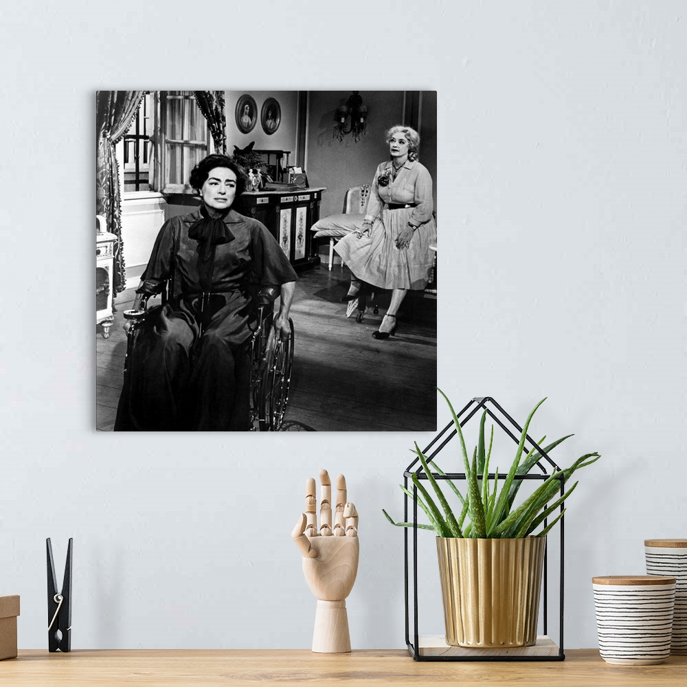 A bohemian room featuring Joan Crawford, Bette Davis, What Ever Happened To Baby Jane
