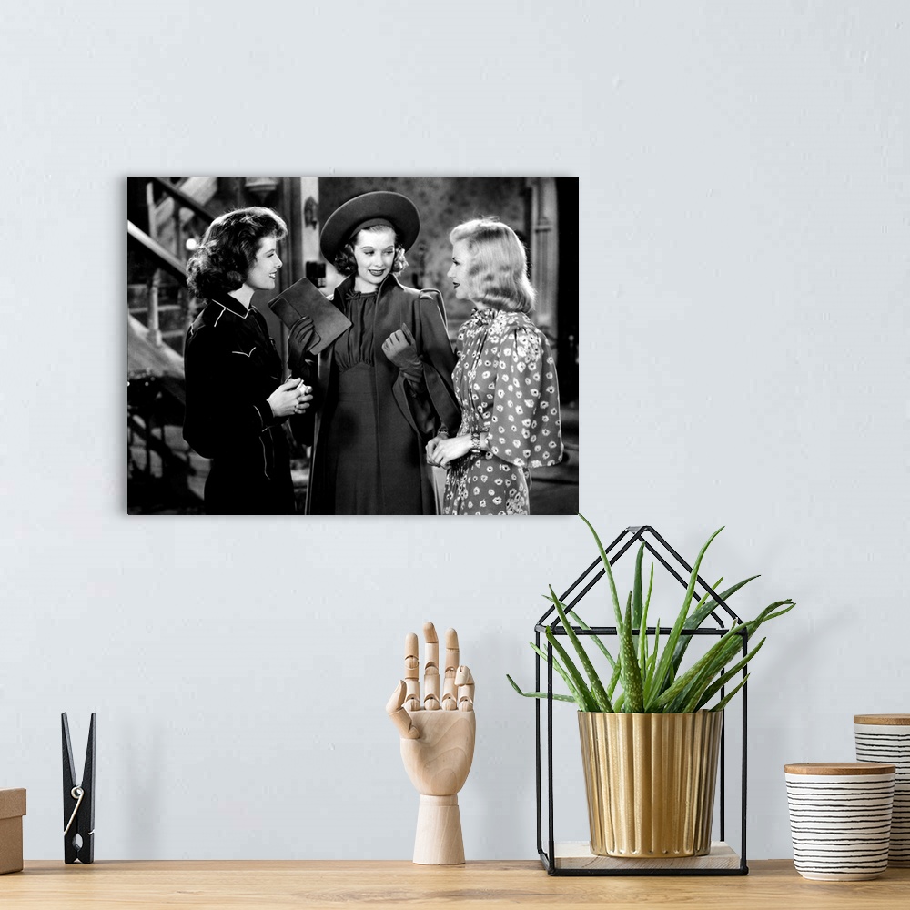 A bohemian room featuring Katharine Hepburn, Lucille Ball, Ginger Rogers, Stage Door