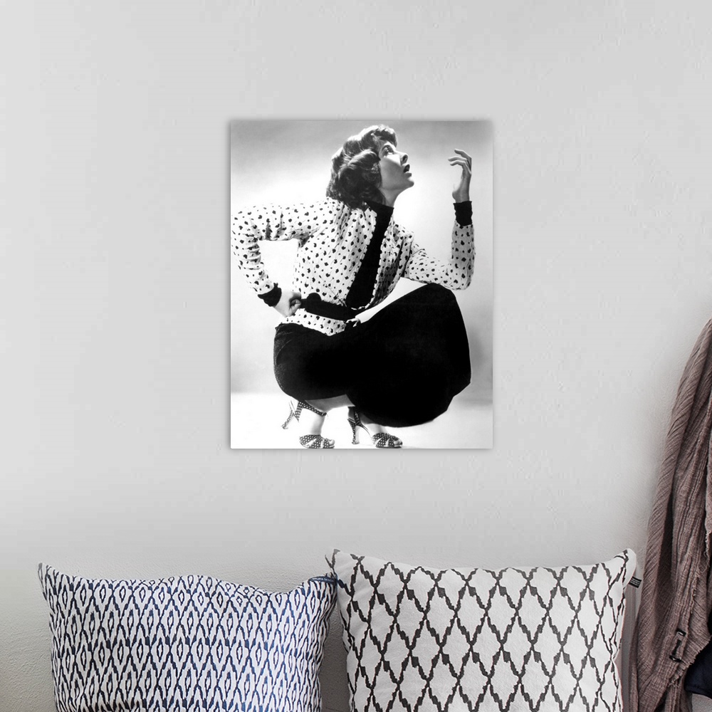 A bohemian room featuring Katharine Hepburn - Vintage Publicity Photo