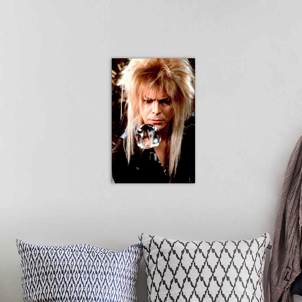 A bohemian room featuring LABYRINTH, David Bowie, 1986.
