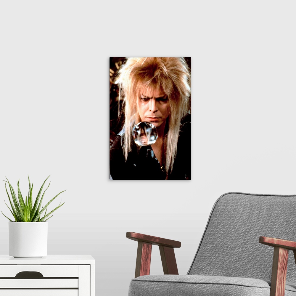 A modern room featuring LABYRINTH, David Bowie, 1986.