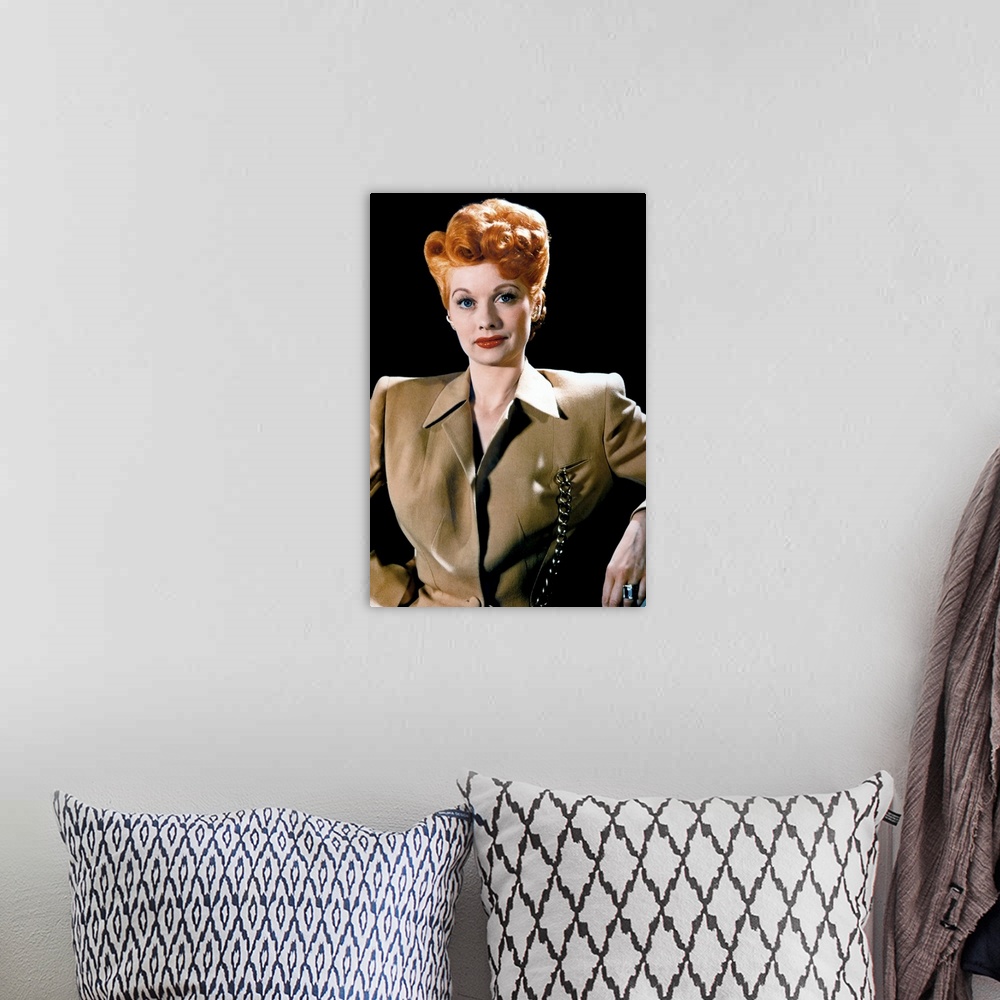 A bohemian room featuring Lucille Ball