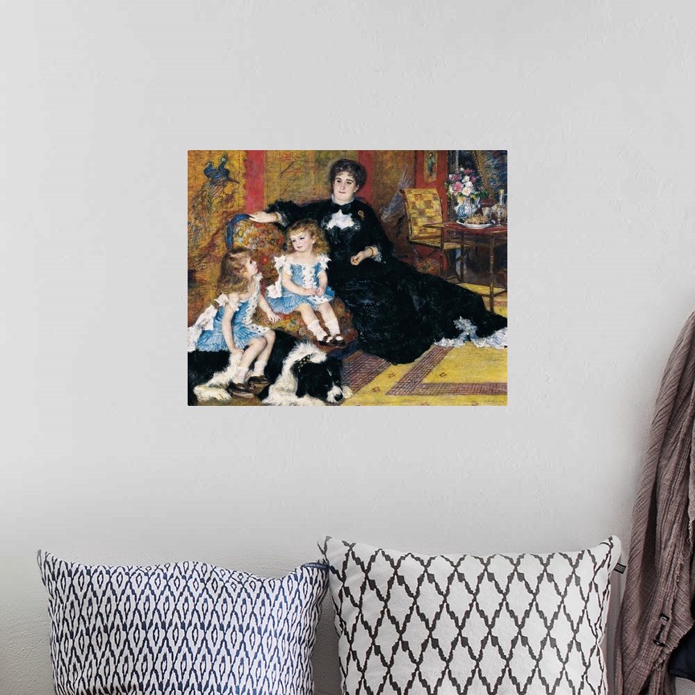 A bohemian room featuring Madame Georges Charpentier and Her Children