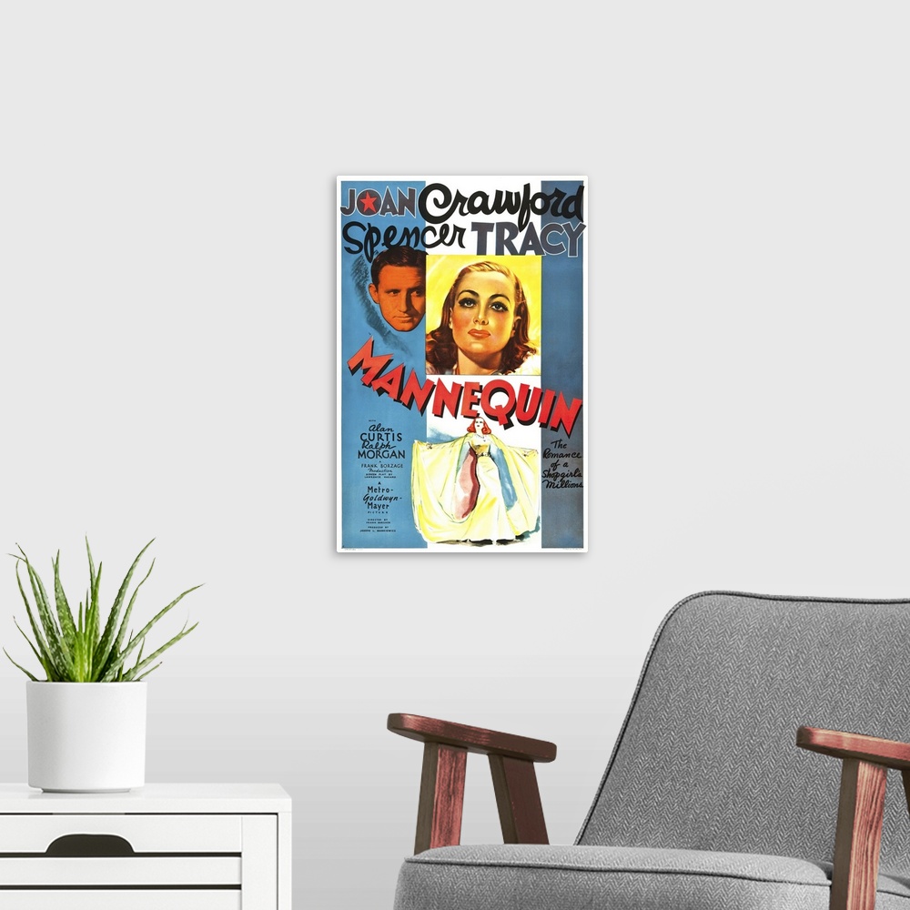 A modern room featuring Mannequin - Vintage Movie Poster