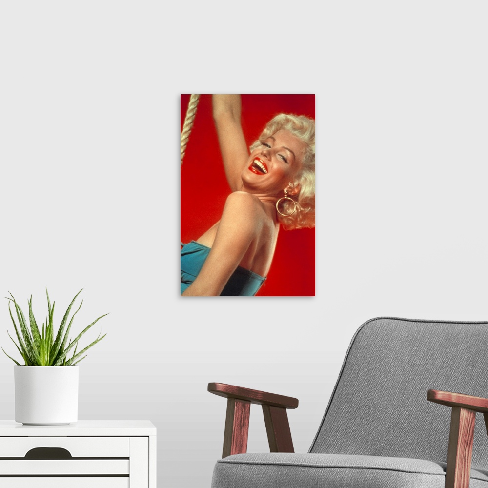A modern room featuring Marilyn Monroe