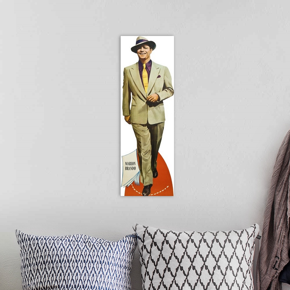 A bohemian room featuring Marlon Brando in Guys And Dolls - Advertising Artwork