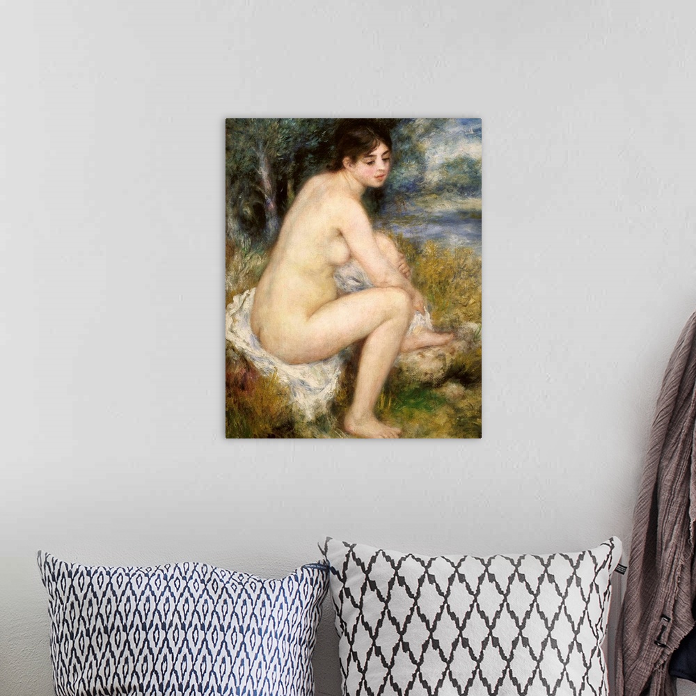 A bohemian room featuring Nude in a Landscape