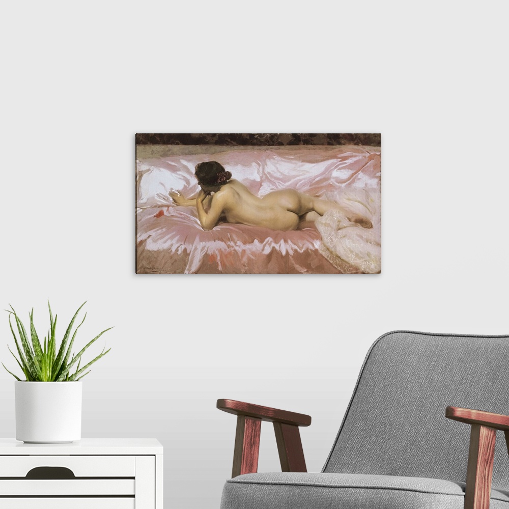 A modern room featuring Nude of Woman