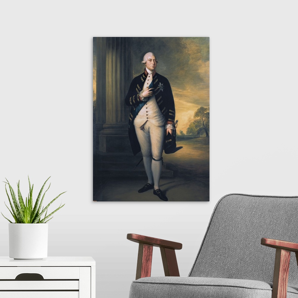 A modern room featuring Portrait of George III