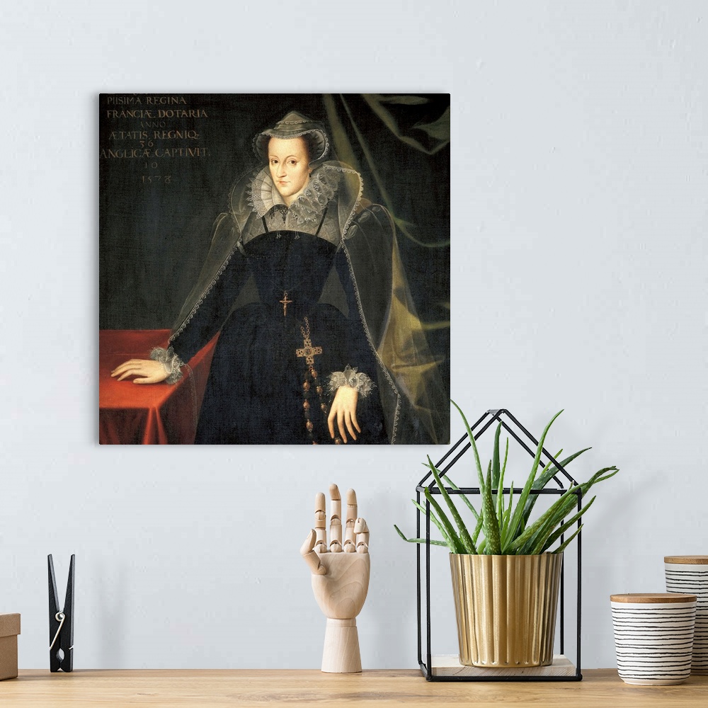 A bohemian room featuring Mary (1542-1587). Queen of Scotland (1542-1567). Painting. -