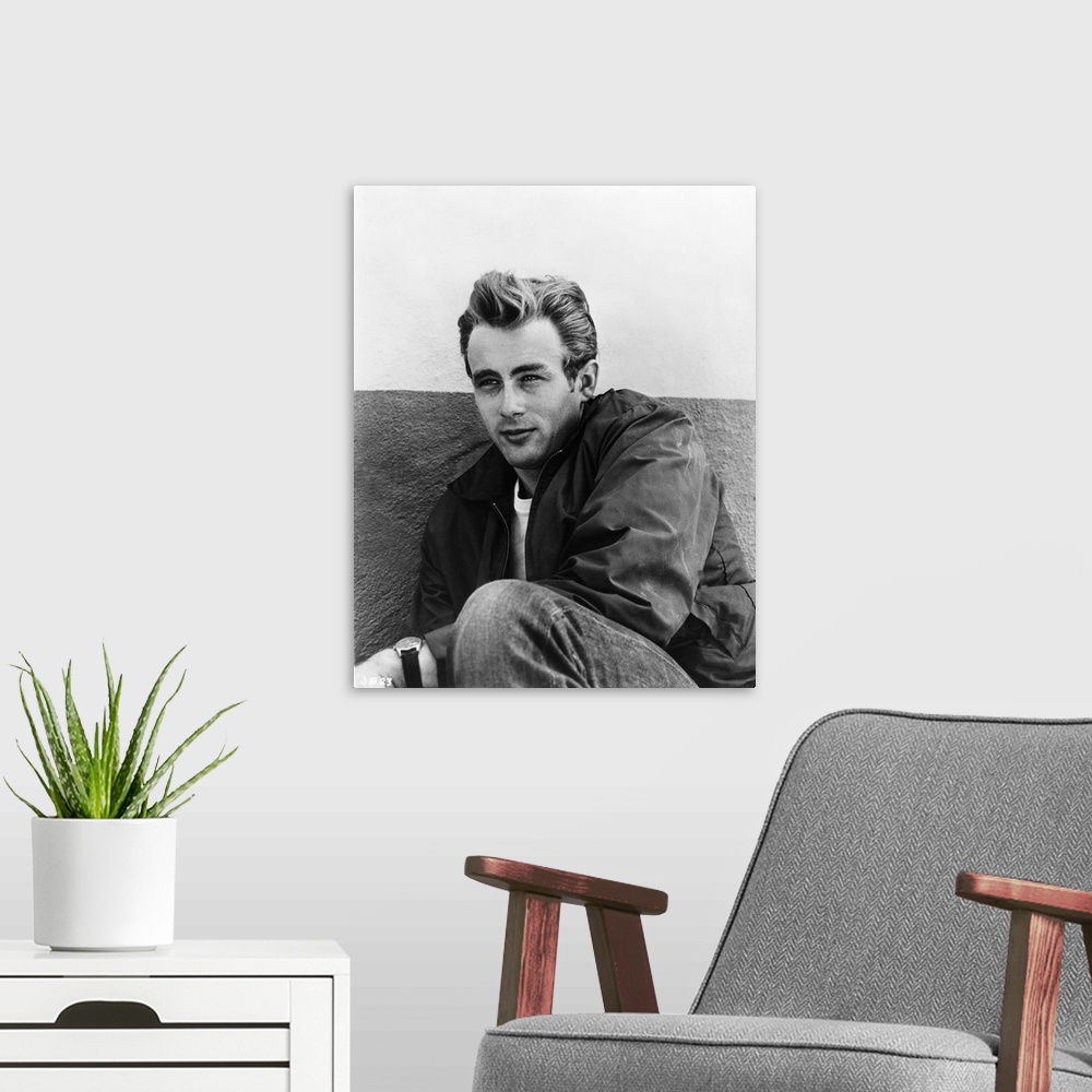 A modern room featuring Rebel Without A Cause, James Dean, 1955.