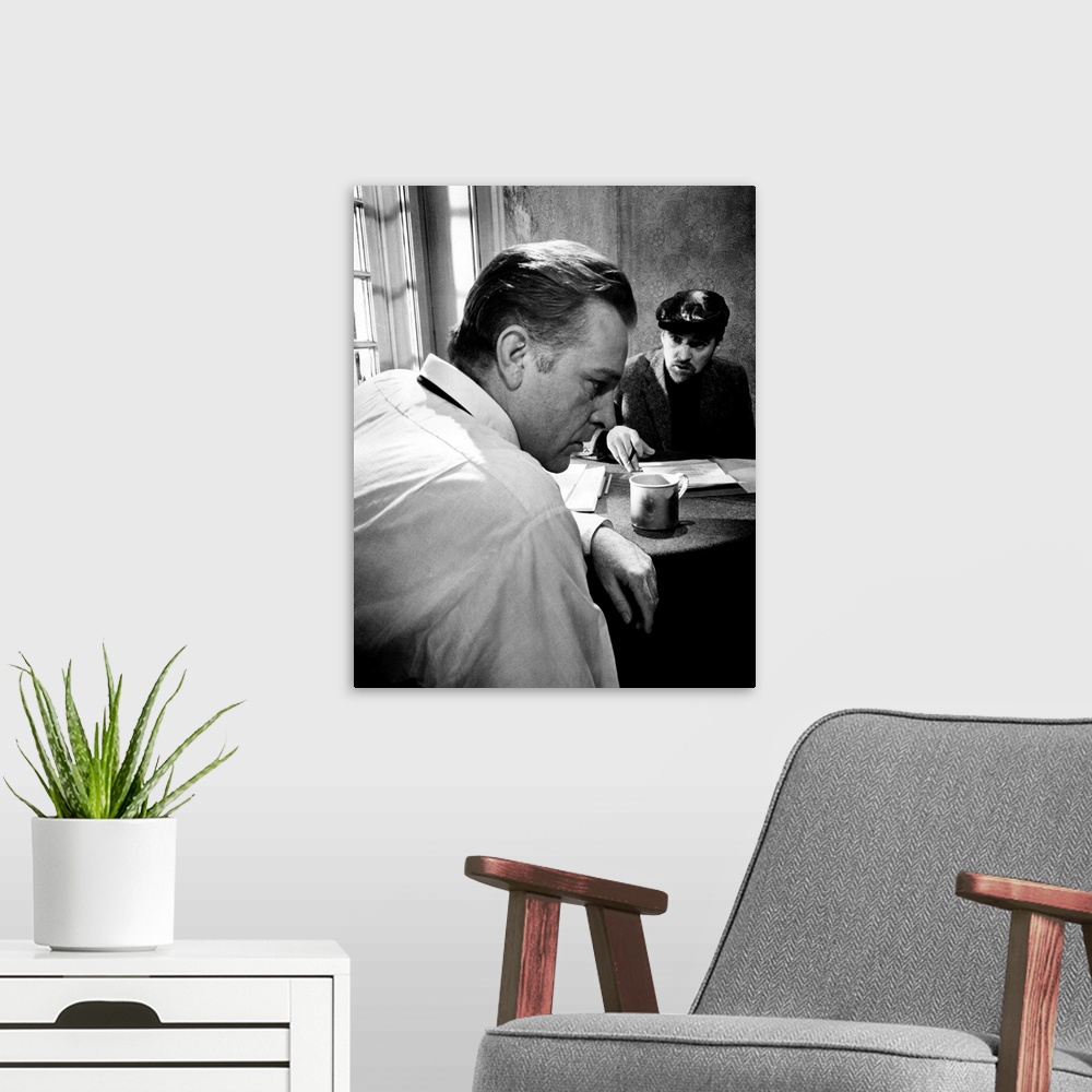 A modern room featuring Richard Burton, Oskar Werner, The Spy Who Came In From The Cold