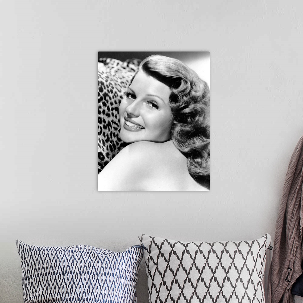 A bohemian room featuring Rita Hayworth in Cover Girl - Vintage Publicity Photo
