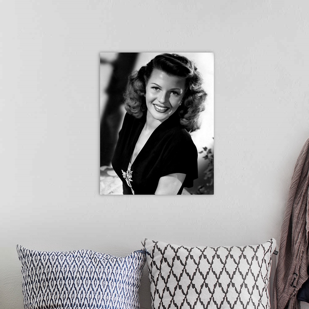 A bohemian room featuring Rita Hayworth in Gilda - Vintage Publicity Photo