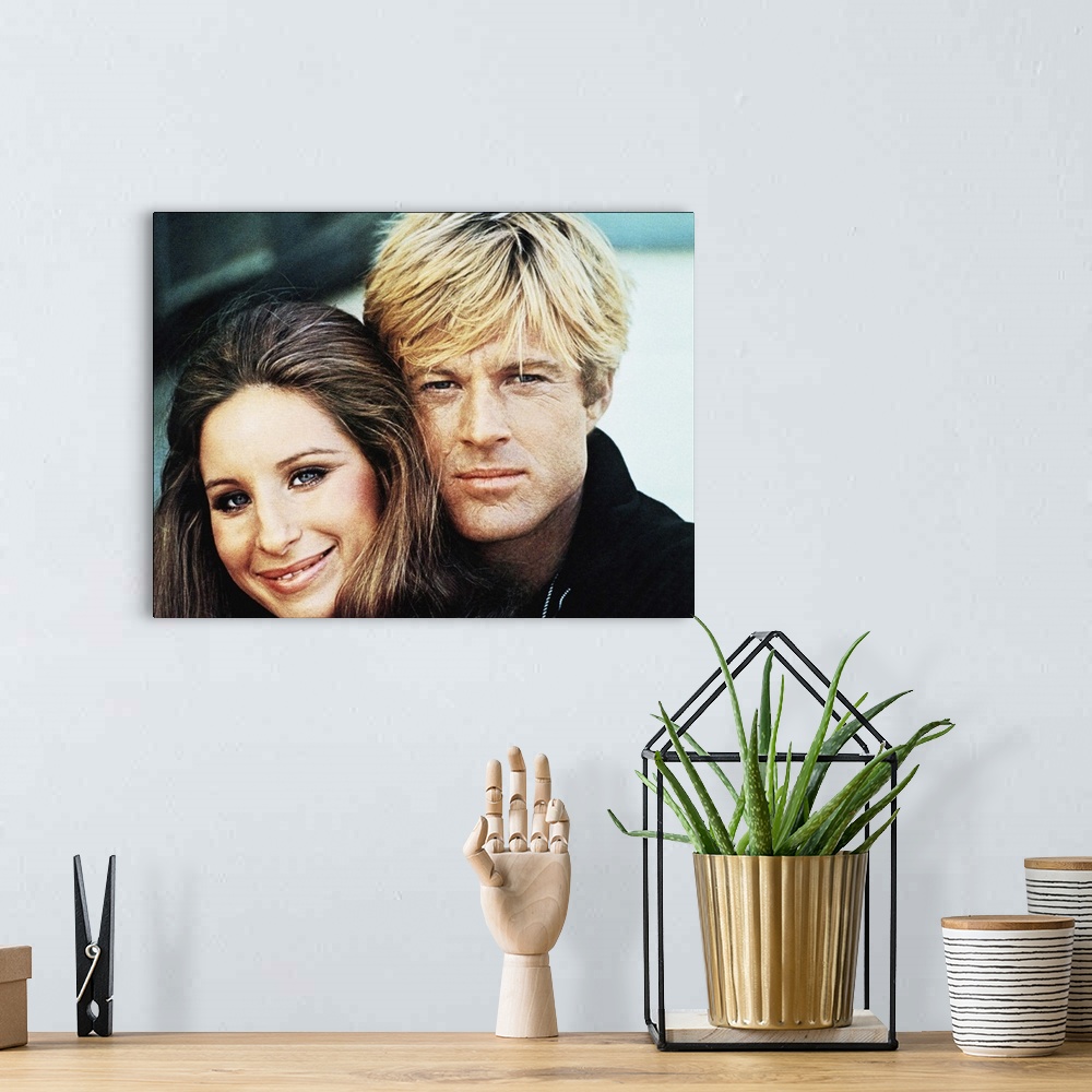 A bohemian room featuring Robert Redford and Barbra Streisand in The Way We Were - Vintage Publicity Photo