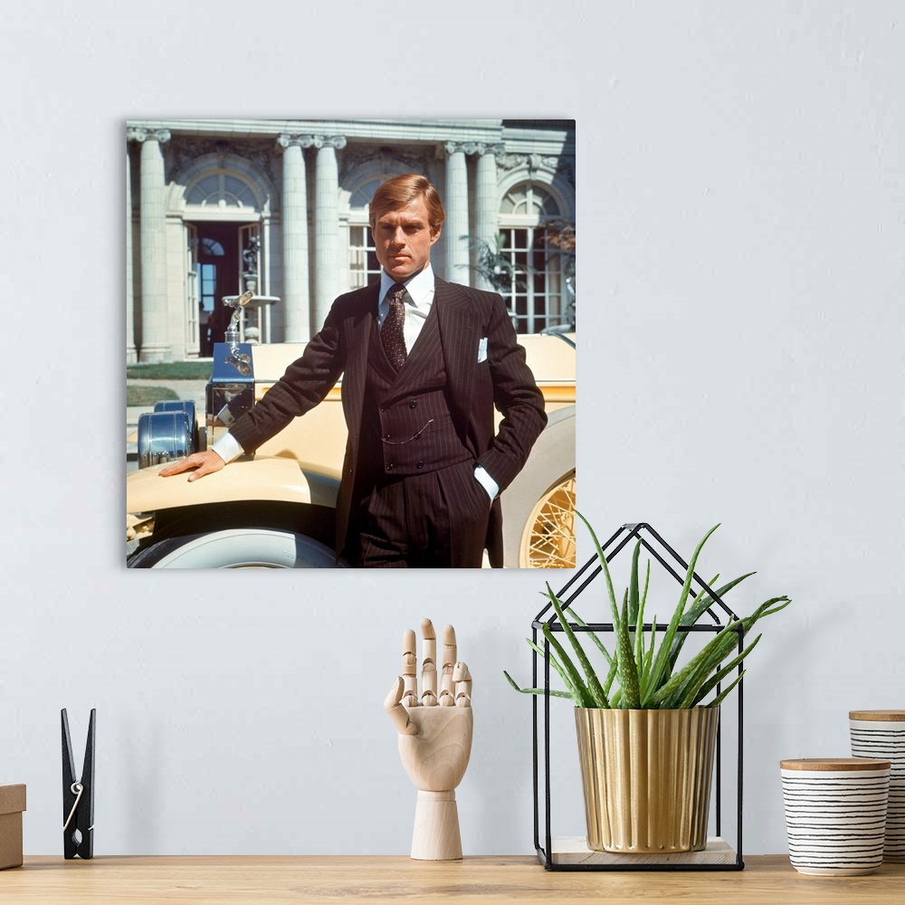 A bohemian room featuring Robert Redford in The Great Gatsby - Vintage Publicity Photo