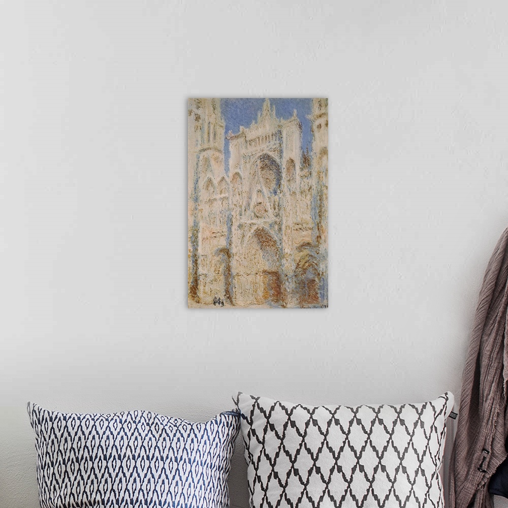 A bohemian room featuring Rouen Cathedral, West Facade, Sunlight