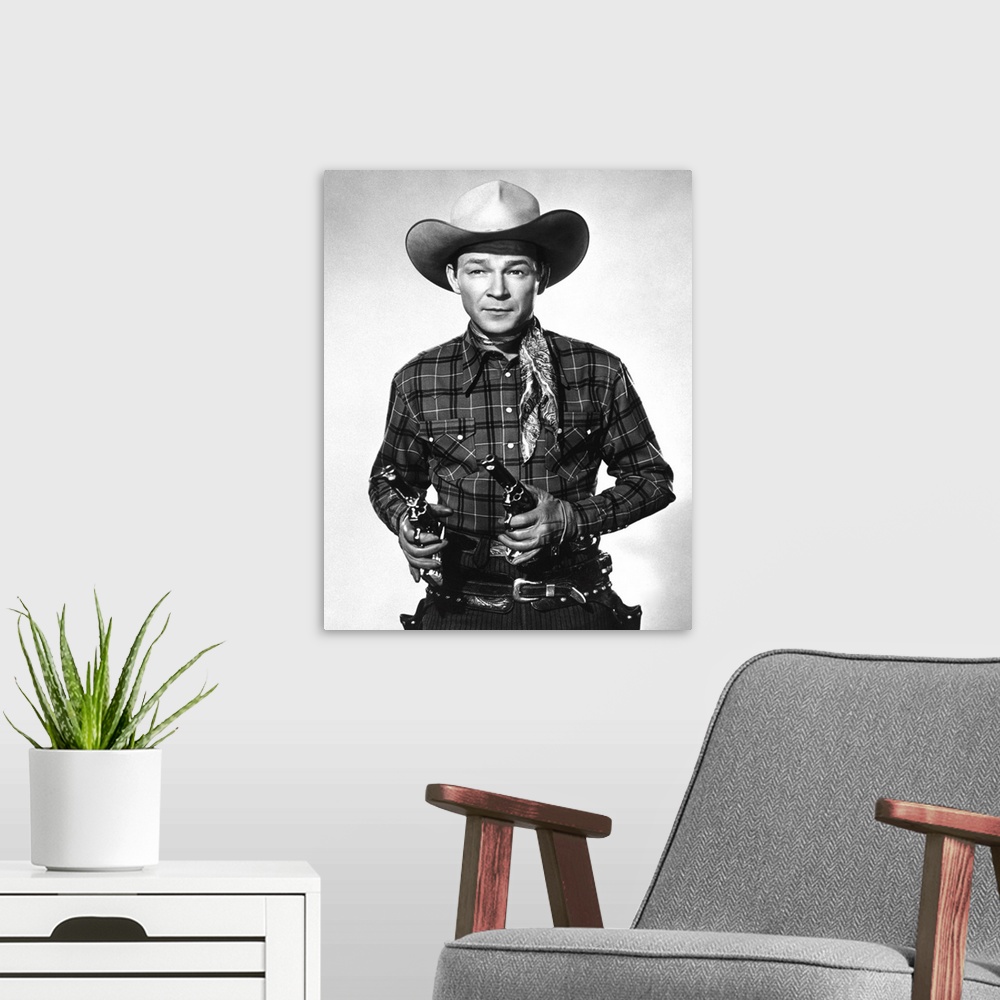 A modern room featuring Roy Rogers