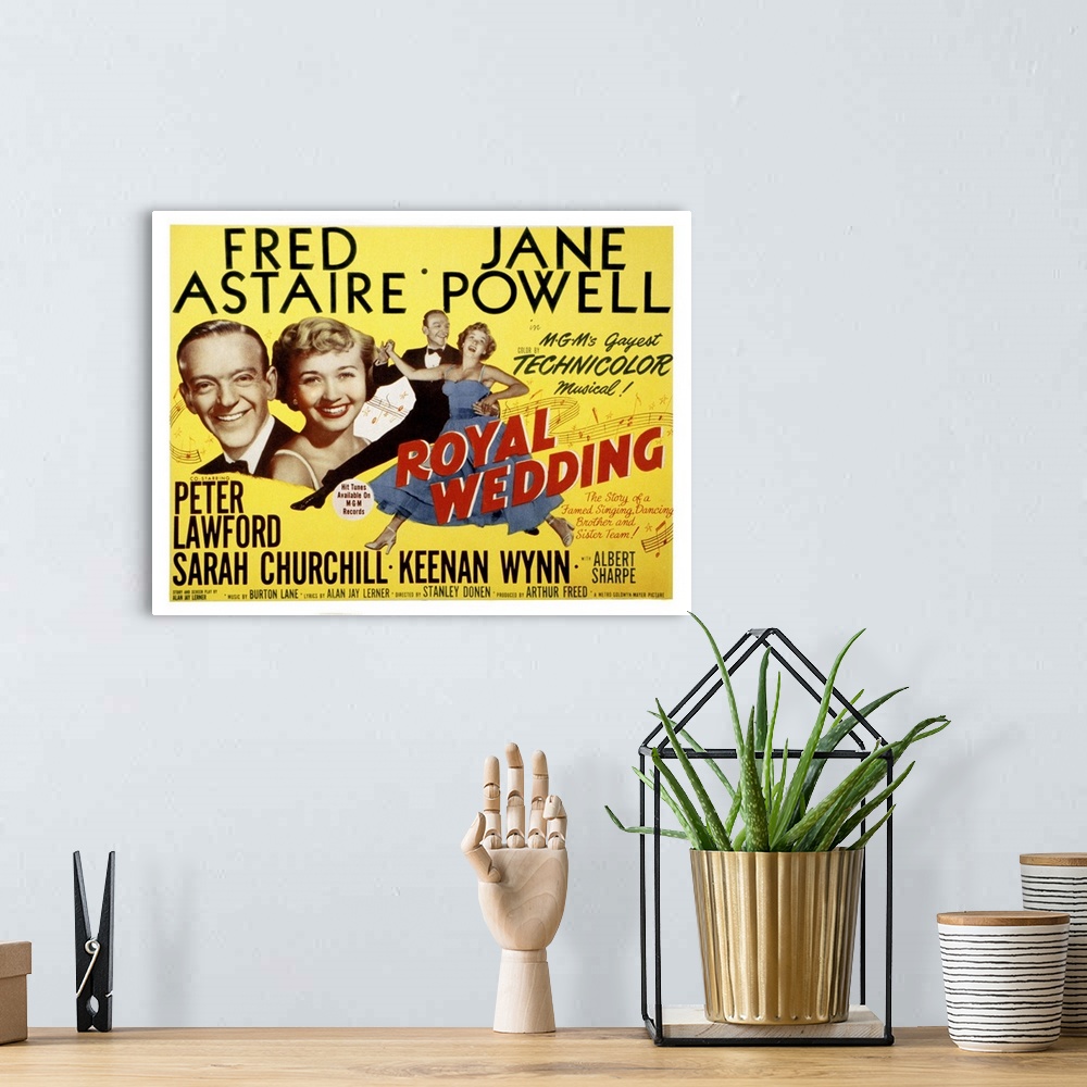 A bohemian room featuring Royal Wedding - Movie Poster