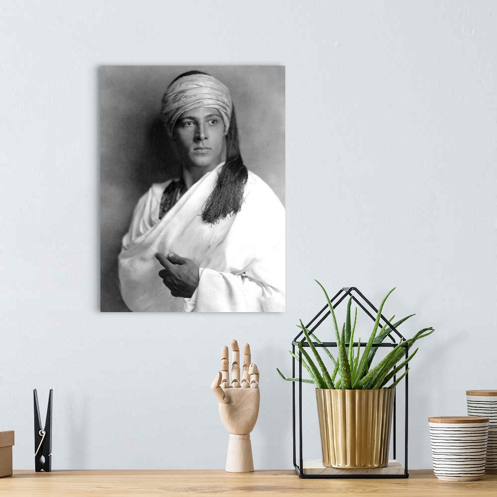 A bohemian room featuring Rudolph Valentino, The Sheik
