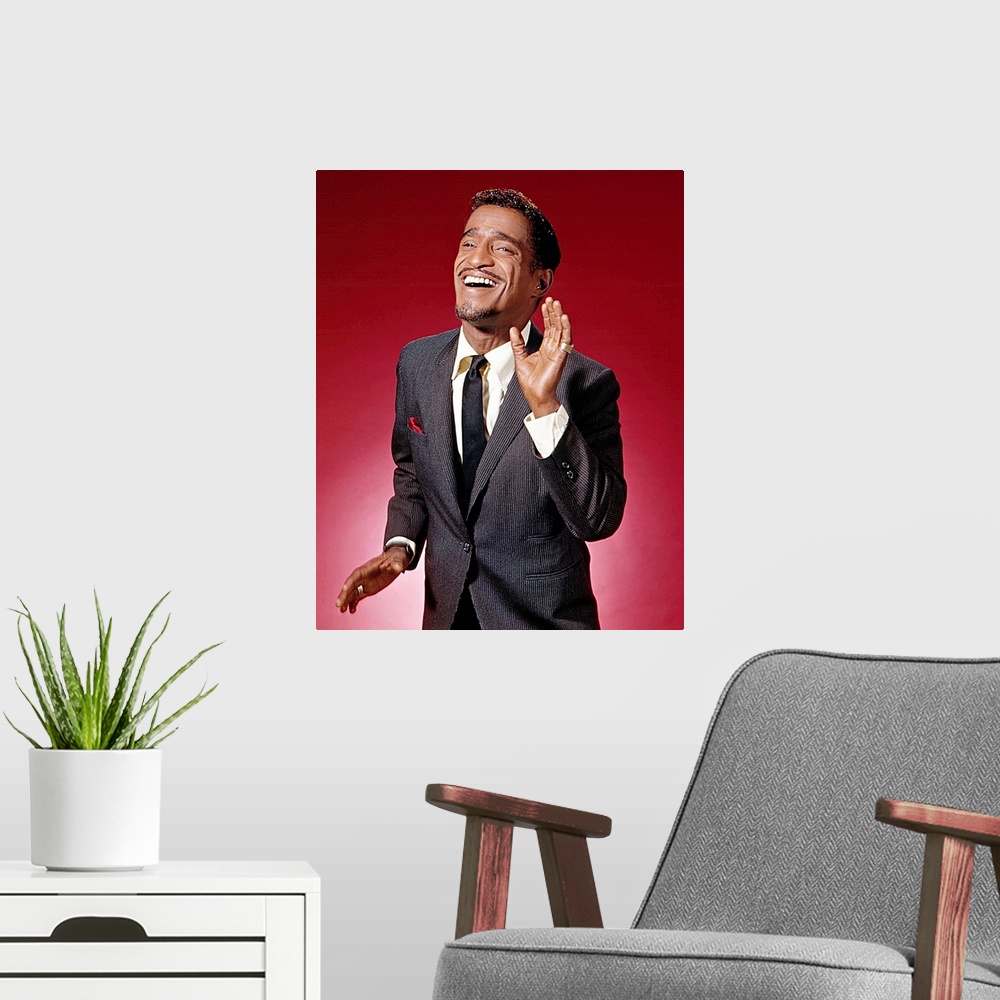 A modern room featuring Sammy Davis Jr - Vintage Publicity Photo