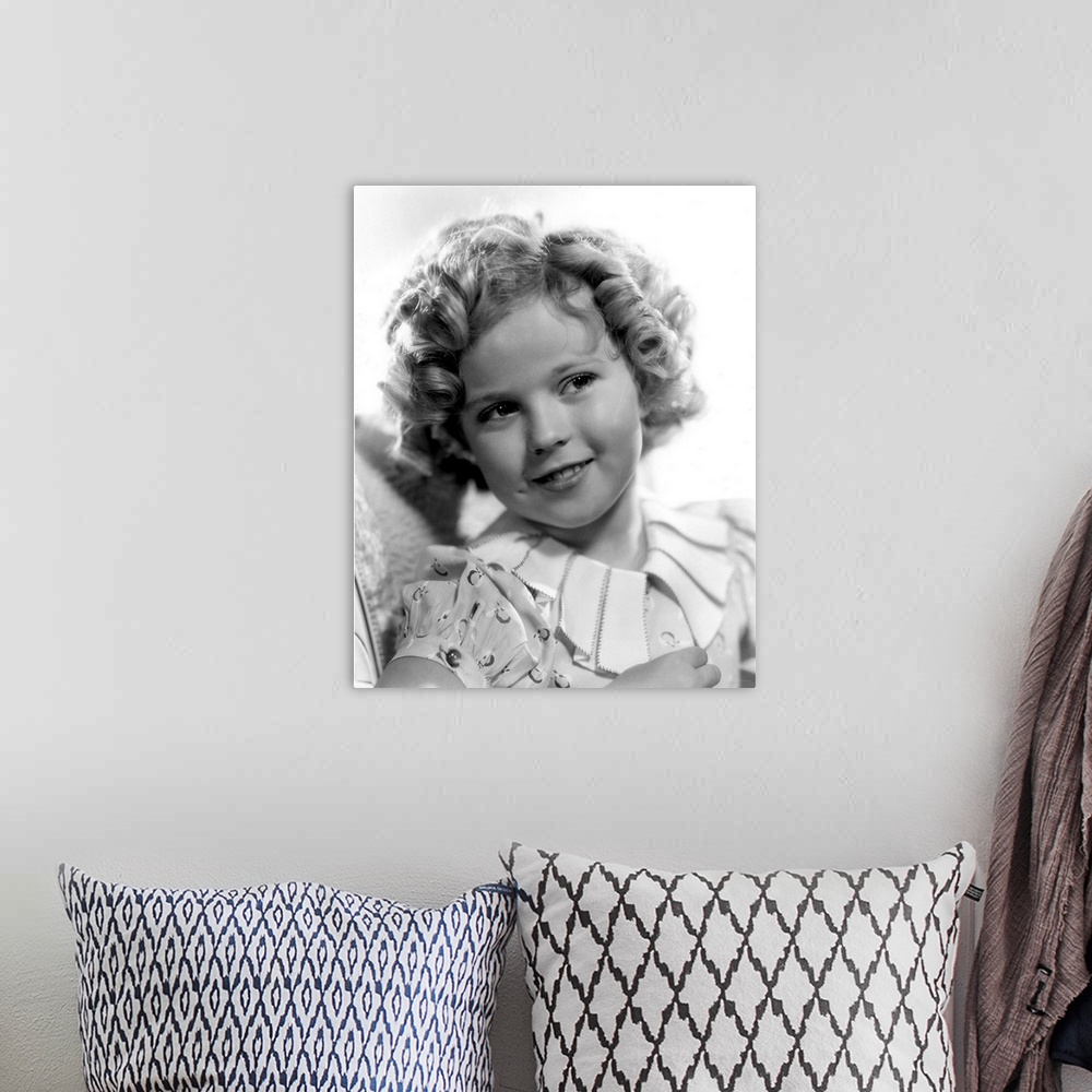 A bohemian room featuring Shirley Temple